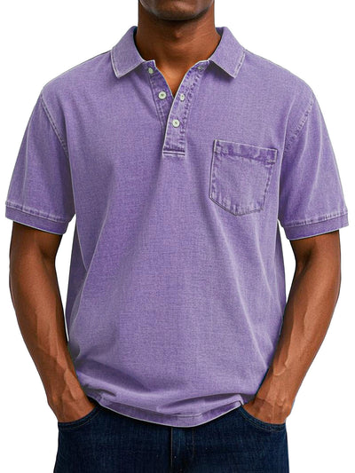 maxime | Men's Casual Vintage Polo Shirt