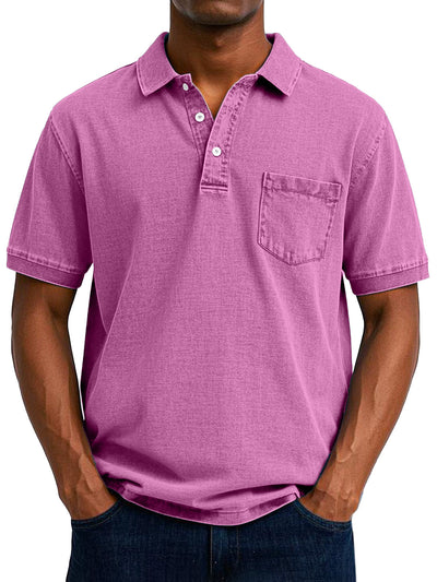 maxime | Men's Casual Vintage Polo Shirt