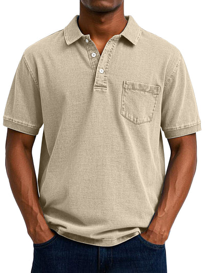 maxime | Men's Casual Vintage Polo Shirt