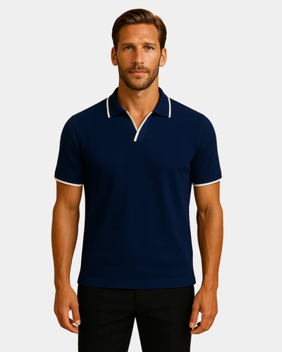 Davide Polo T-Shirt - Black