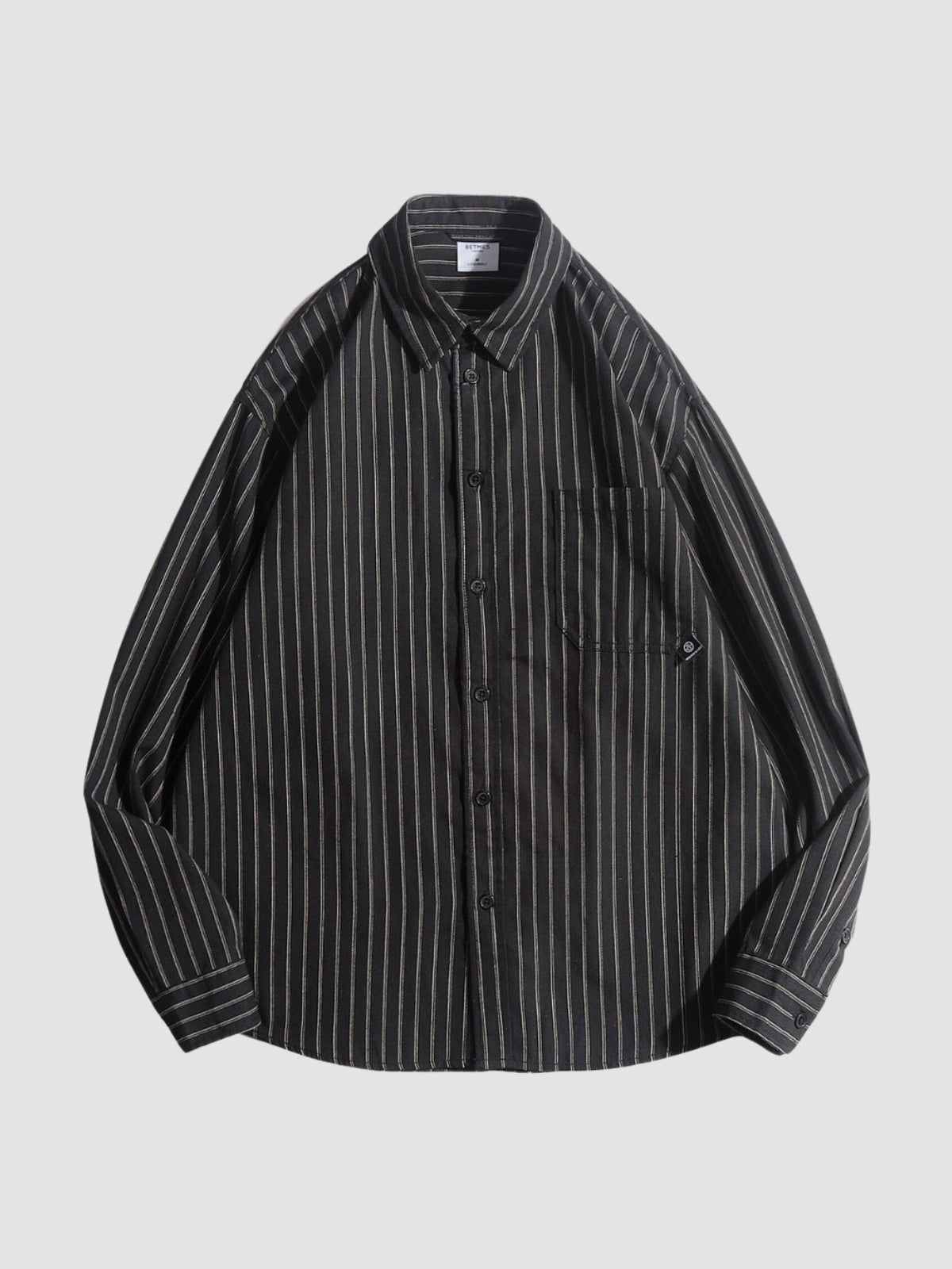 MV Retro Striped Loose Shirt