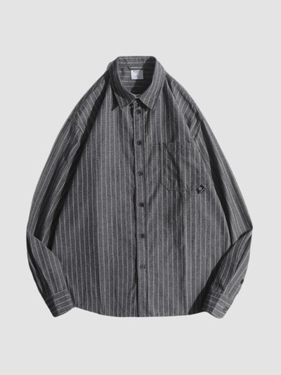 MV Retro Striped Loose Shirt