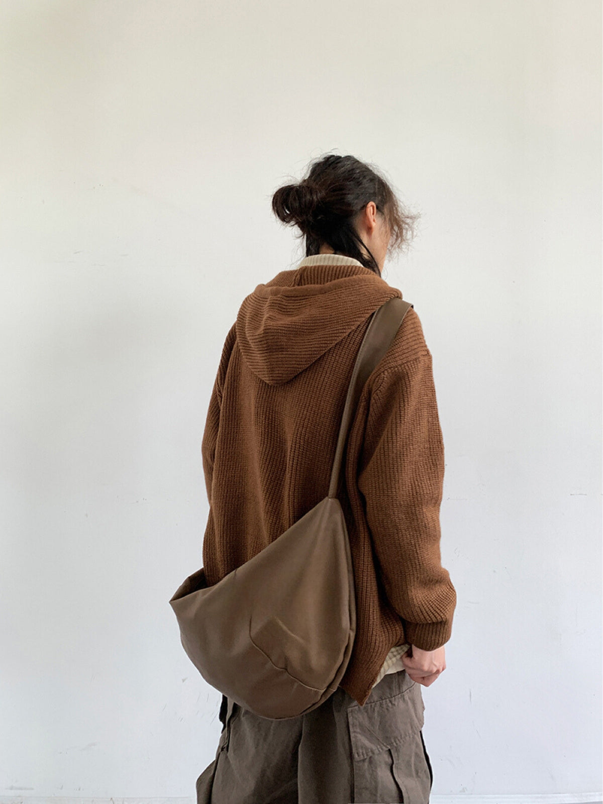 MV Retro Hooded Versatile Knitted Cardigan Jacket