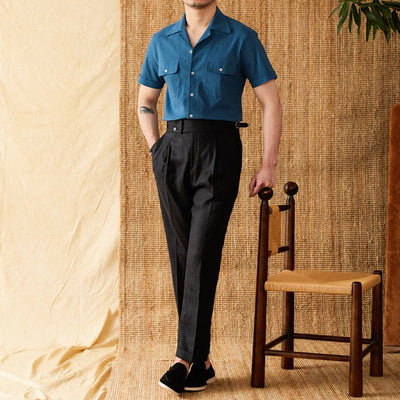 MV Cotton Cuban Collar Thin Shirt