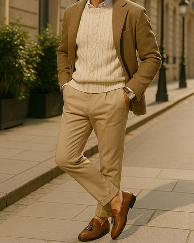 CLASSIC LEATHER LOAFER - BROWN