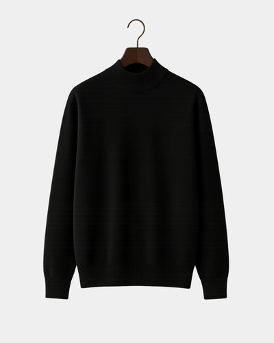 Roberto High Neck Sweatshirt - Black