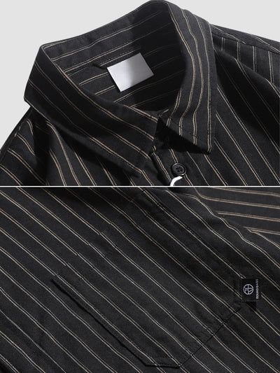 MV Retro Striped Loose Shirt