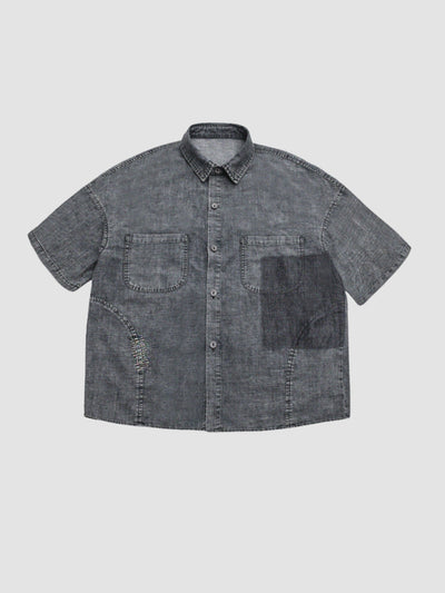 MV Retro Loose Washed Denim Shirt