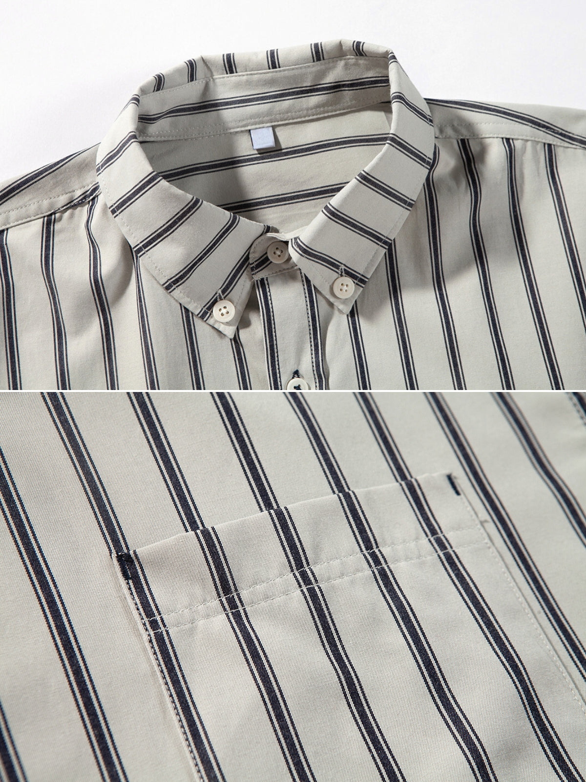 MV Long Sleeve Striped Casual Vintage Shirt