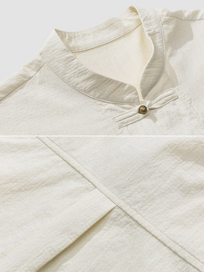 MV Retro Casual Stand Up Collar Shirt