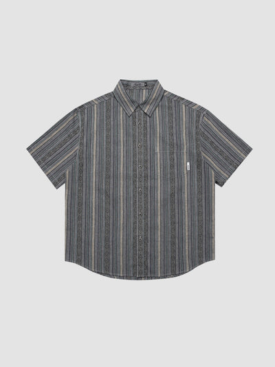 MV Retro Striped Loose Chinese Style Shirt