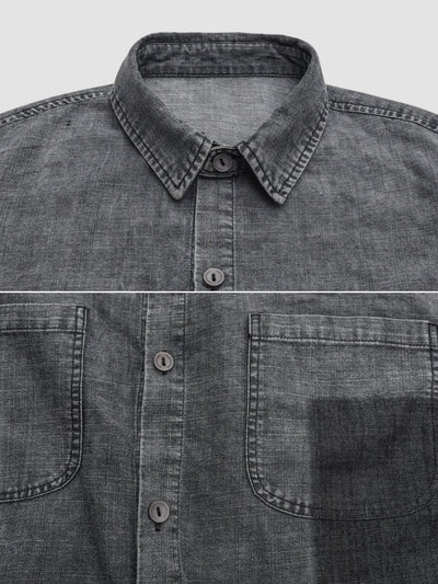 MV Retro Loose Washed Denim Shirt