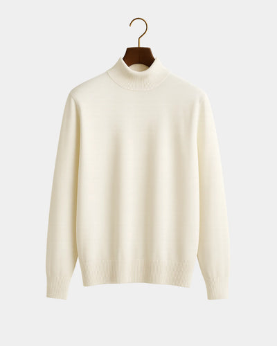 Roberto High Neck Sweatshirt - White