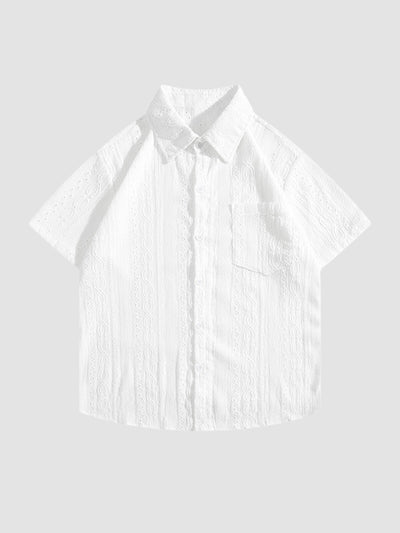 MV Retro Japanese Half-Sleeved Linen Shirt