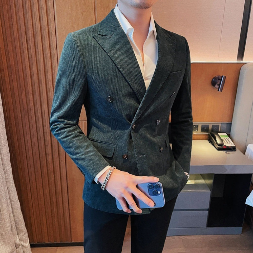 MV Double-Breasted Corduroy Jacket