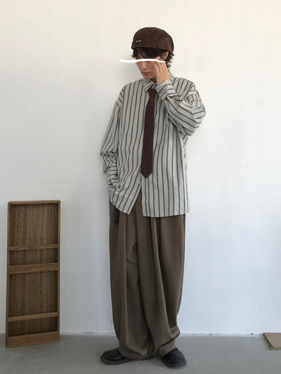 MV Long Sleeve Striped Casual Vintage Shirt