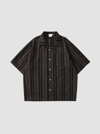 MV Retro Linen Cuban Collar Shirt