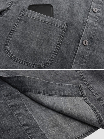 MV Retro Loose Washed Denim Shirt