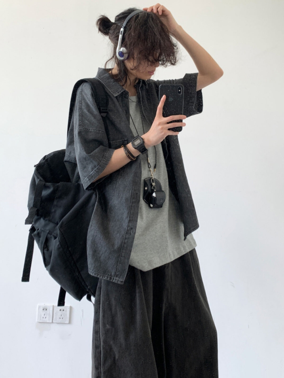 MV Retro Loose Washed Denim Shirt