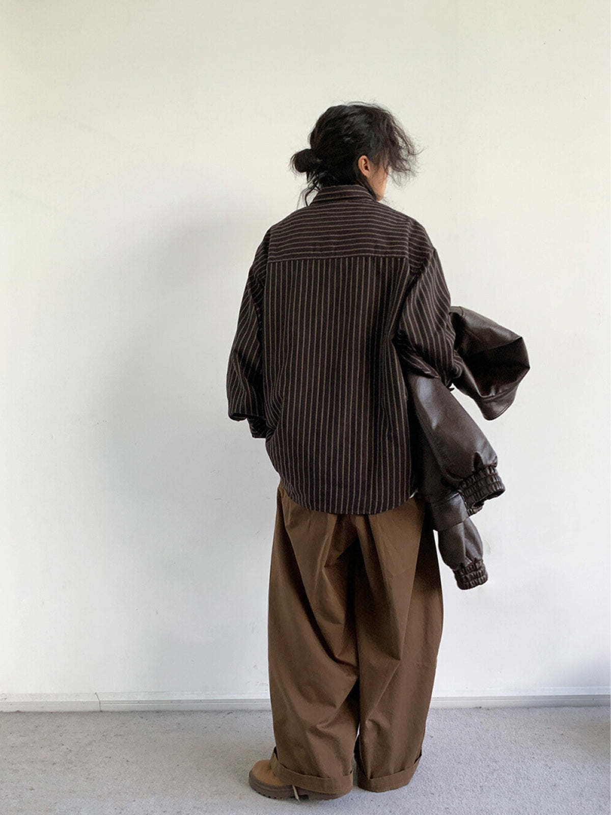 MV Retro Striped Loose Shirt