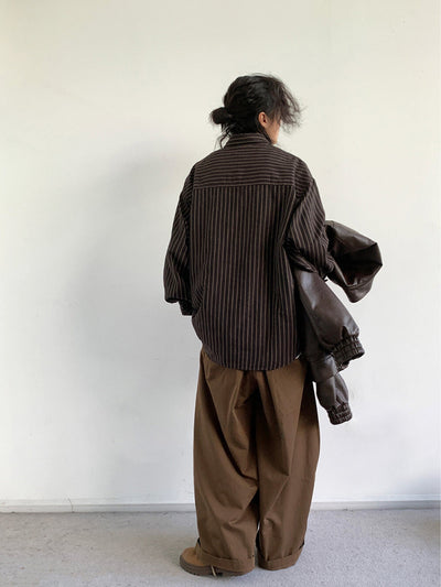 MV Retro Striped Loose Shirt