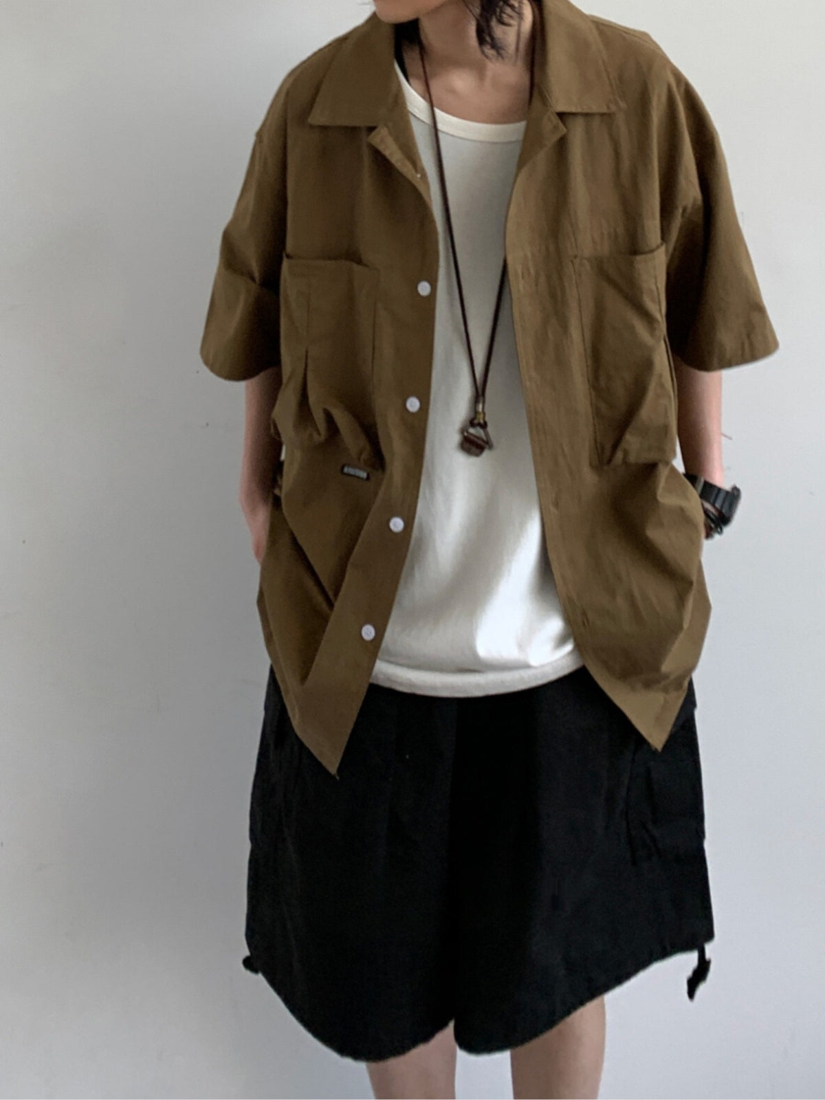 MV Retro Cuban Collar Loose Shirt