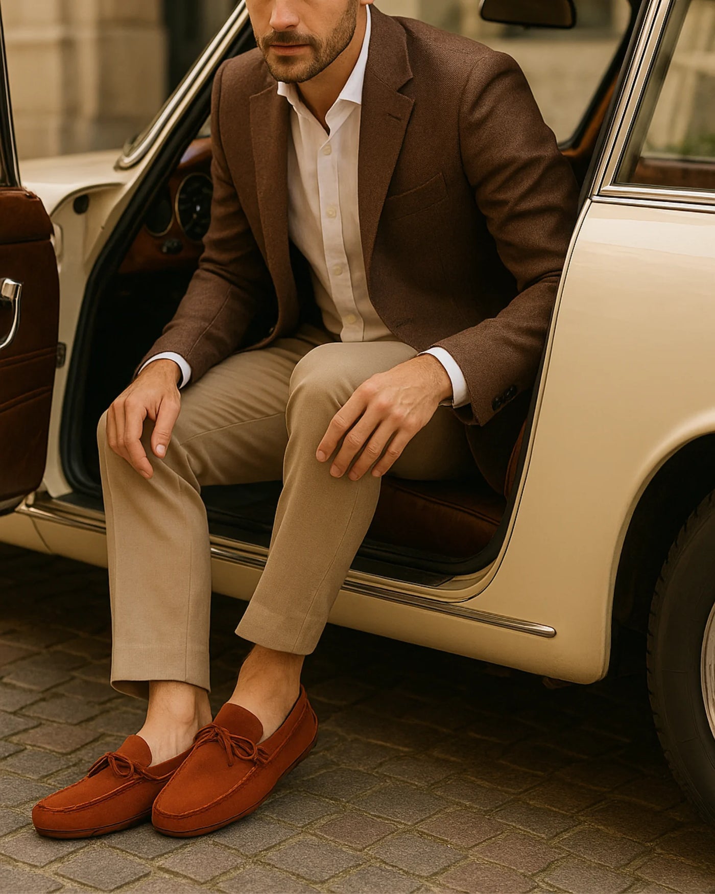 CLASSIC MOCCASINS - ORANGE