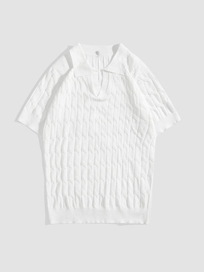 MV Slim-Fit Knitted Polo T-Shirt