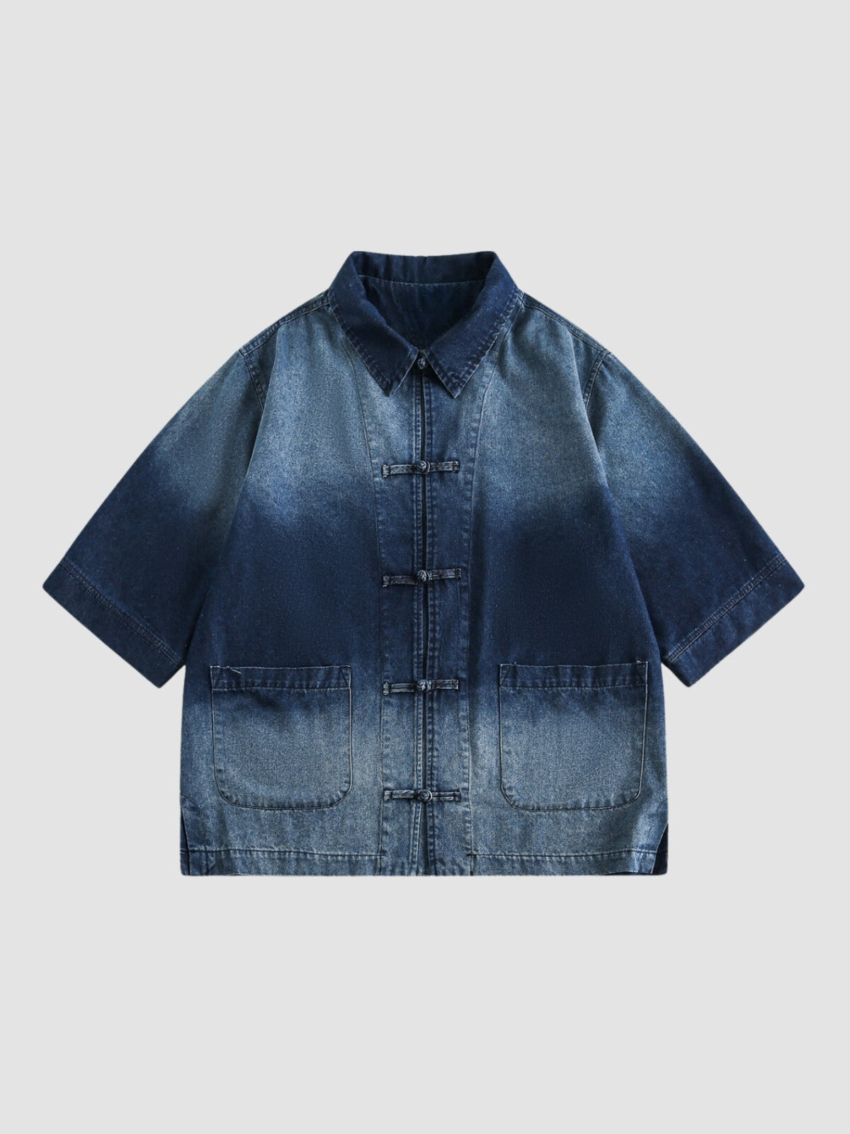 MV Retro Japanese Ethnic Denim Shirt