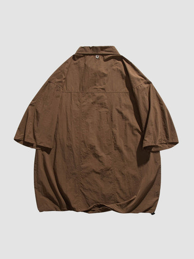 MV Retro Two-Button Versatile Loose Shirt