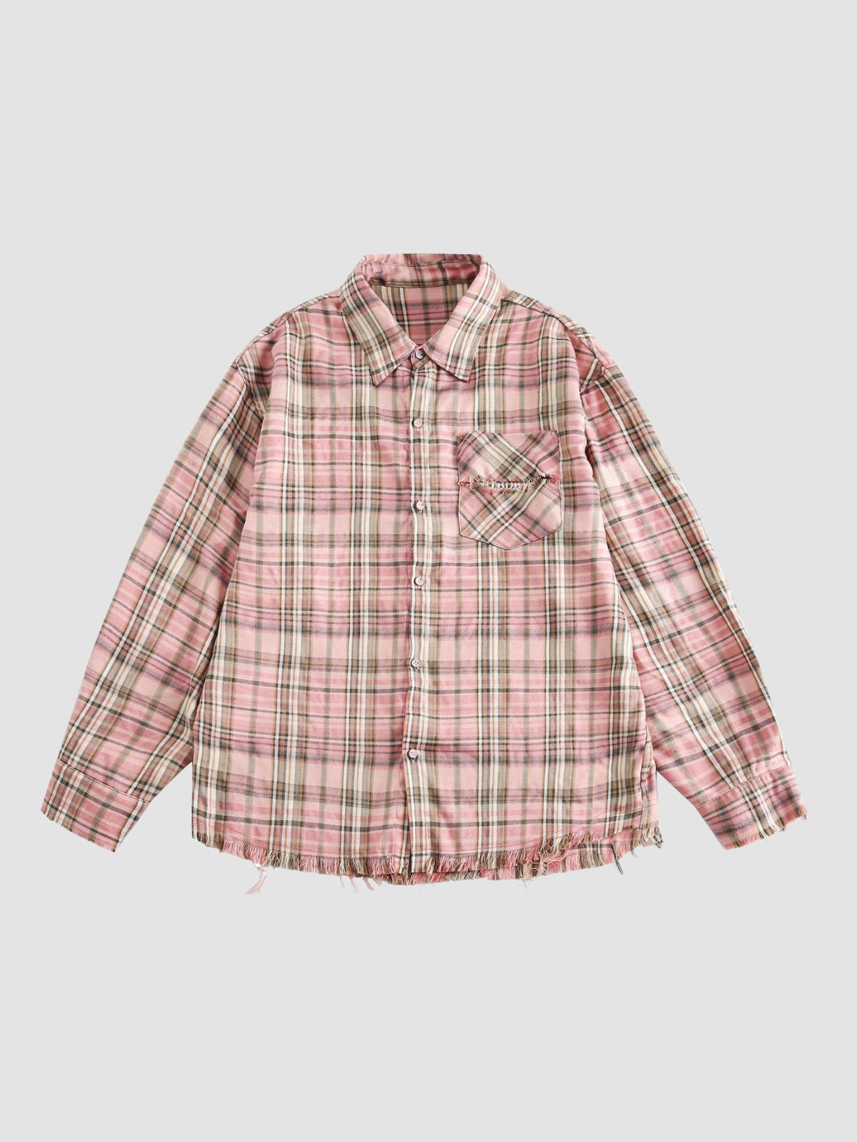 MV Retro Loose Plaid Shirt