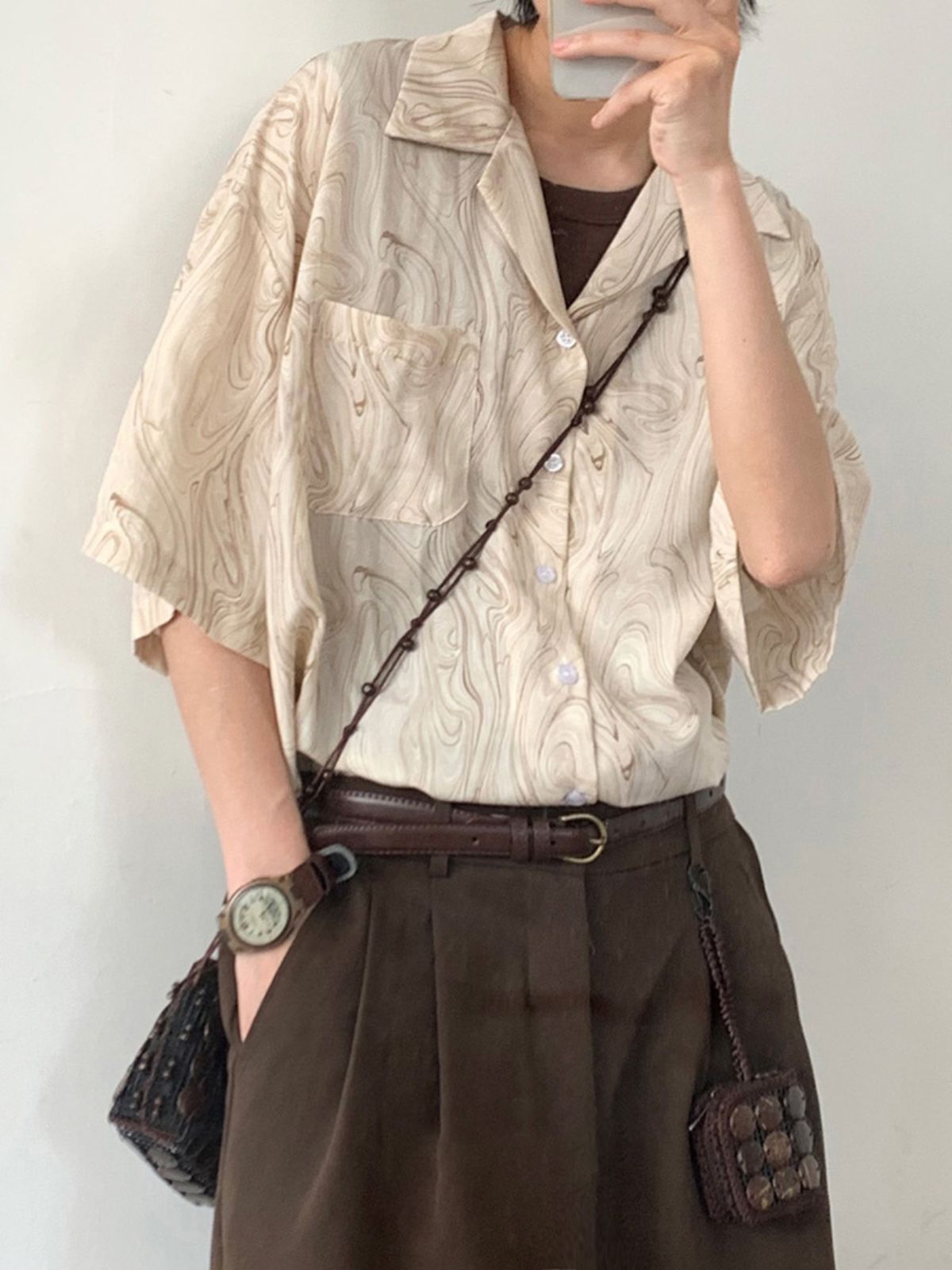 MV Retro Japanese Polo Collar Shirt