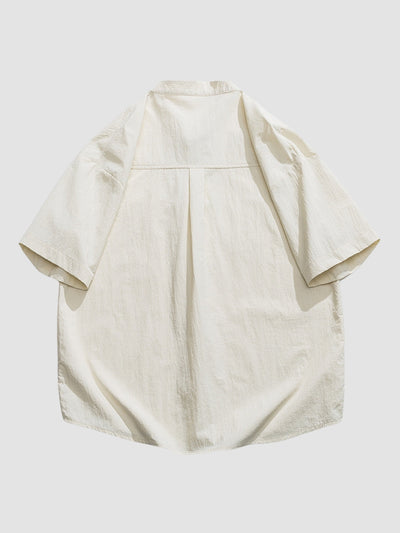MV Retro Casual Stand Up Collar Shirt