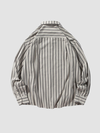 MV Long Sleeve Striped Casual Vintage Shirt
