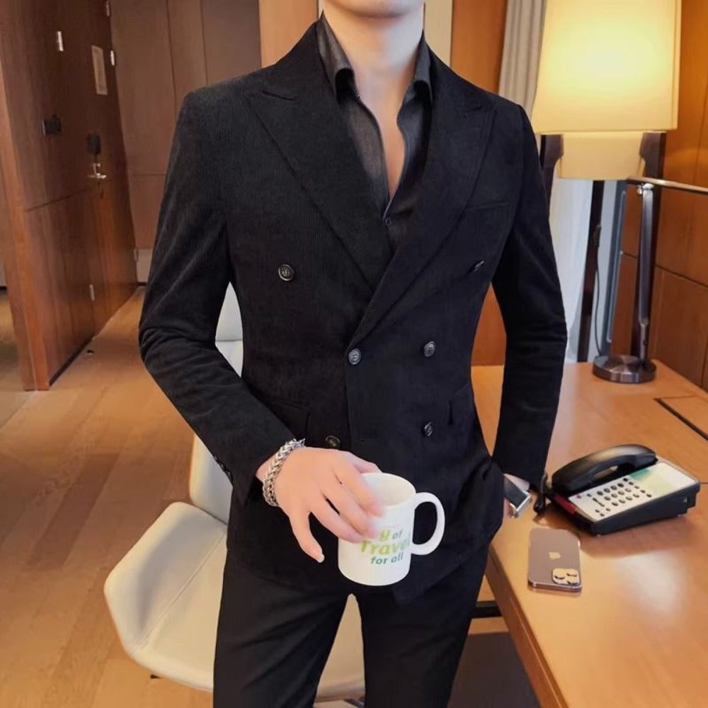 MV Double-Breasted Corduroy Jacket