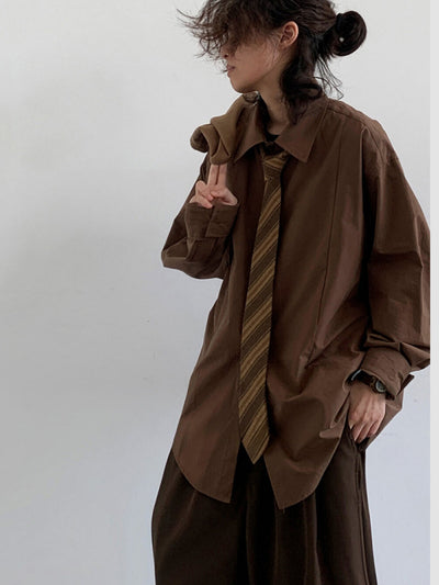 MV Retro Basic Silhouette Loose Shirt