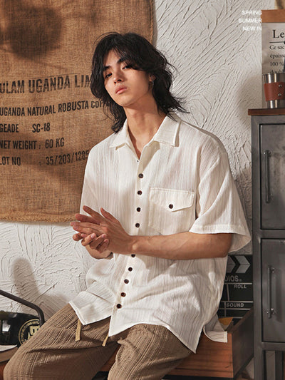 MV Retro Japanese Loose Thin Shirt