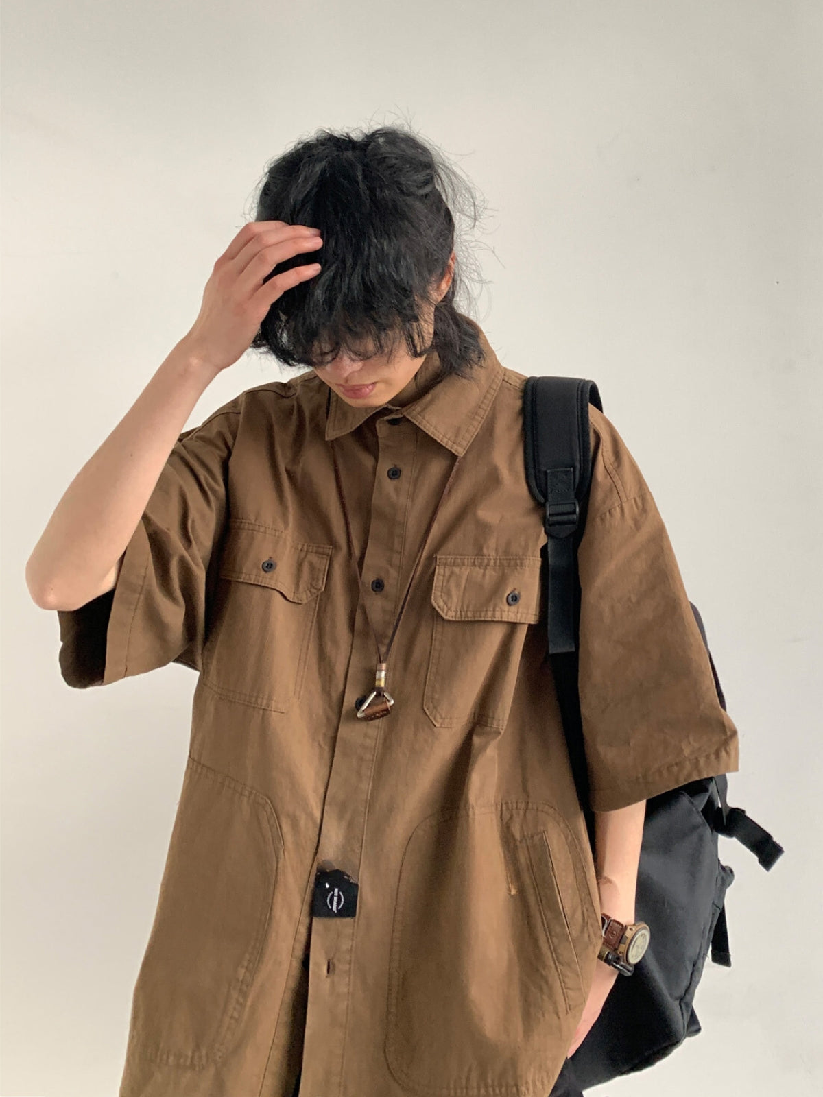 MV Retro Silhouette Short-Sleeved Shirt