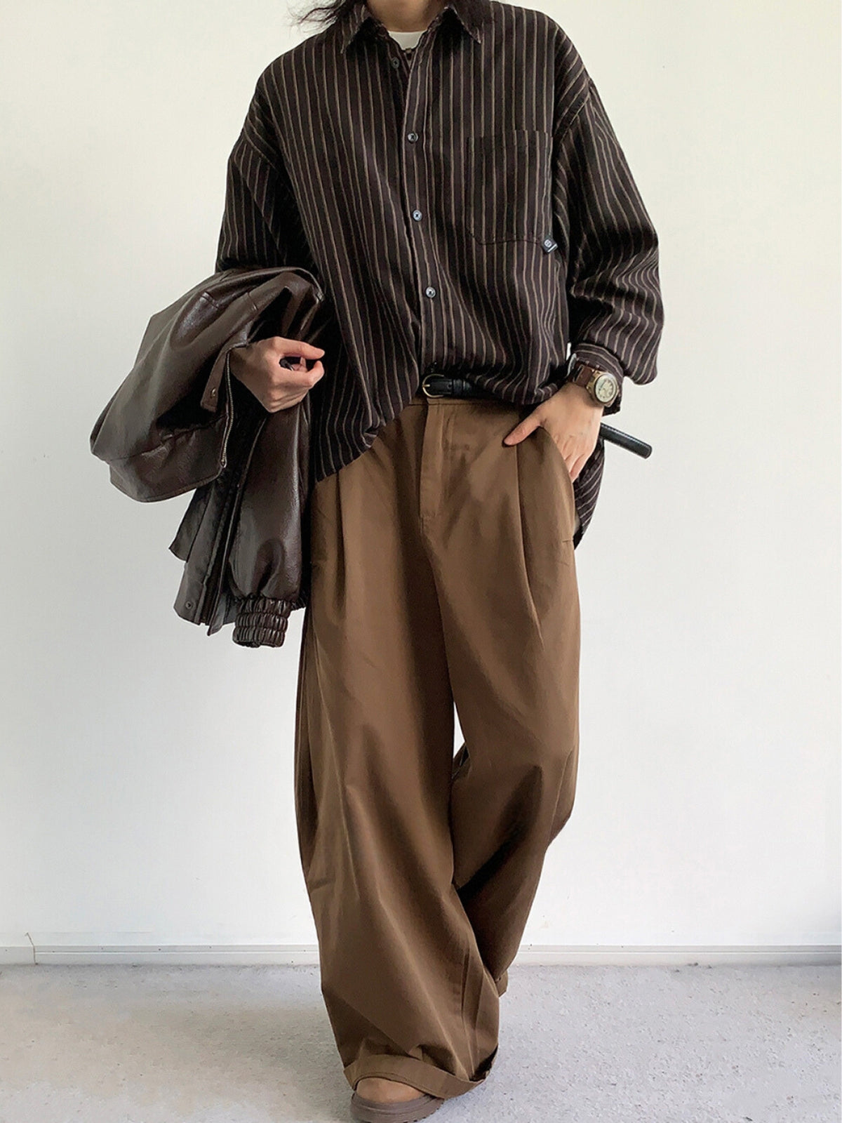 MV Retro Striped Loose Shirt