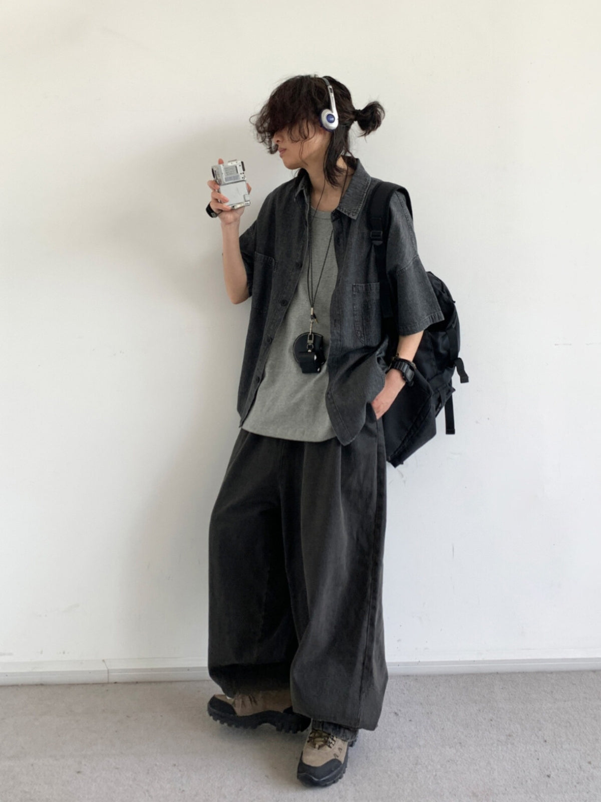 MV Retro Loose Washed Denim Shirt