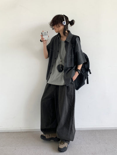 MV Retro Loose Washed Denim Shirt