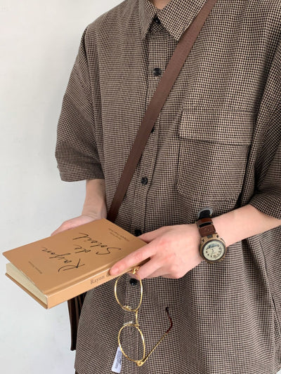 MV Retro Plaid Loose Vintage Shirt