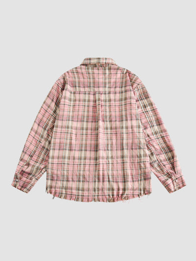 MV Retro Loose Plaid Shirt