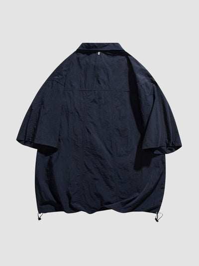 MV Retro Two-Button Versatile Loose Shirt