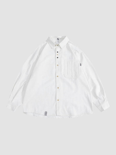 MV Retro Loose Versatile Cotton Shirt