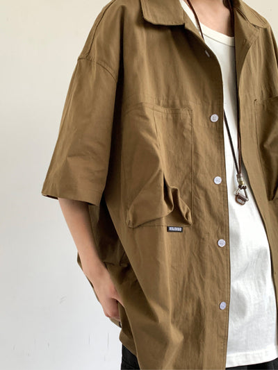 MV Retro Cuban Collar Loose Shirt