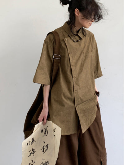 MV Retro Chinese Loose National Style Casual Shirt