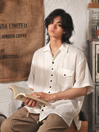 MV Retro Japanese Loose Thin Shirt