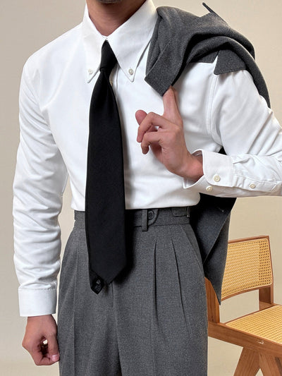 MV Business Suit Slim-Fit Pointed Collar Shirt