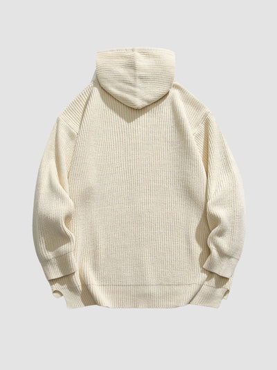 MV Retro Hooded Versatile Knitted Cardigan Jacket